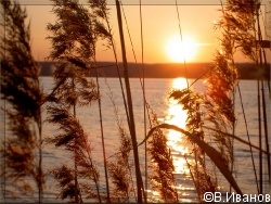 Закат на озере Шира 